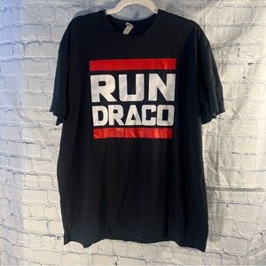 Next Level Apparel Black and Red Graphic Tee